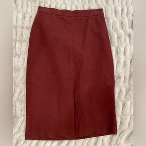 Banana Republic Cranberry Mid Length Skirt Size 10